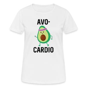 Avocardio - Women's Breathable T-Shirt - white - Front - AI Model Female 172 dark (172cm)