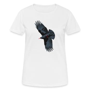 Red Billed Chough 1 - Women's Breathable T-Shirt - white - Front - AI Model Female 172 dark (172cm)
