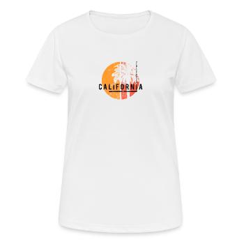 Venice Beach Californie Palmier indigène cool - T-shirt respirant Femme - blanc - Devant - AI Model Female 172 dark (172cm)