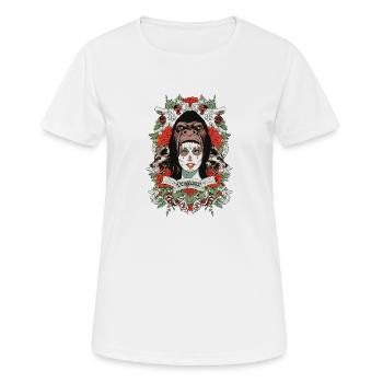 vengeance - T-shirt respirant Femme - blanc - Devant - AI Model Female 172 dark (172cm)