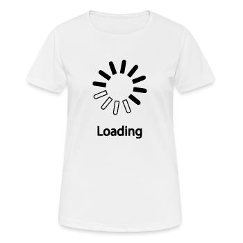 Loading schwarz - Frauen T-Shirt atmungsaktiv - Weiß - Vorne - AI Model Female 172 dark (172cm)