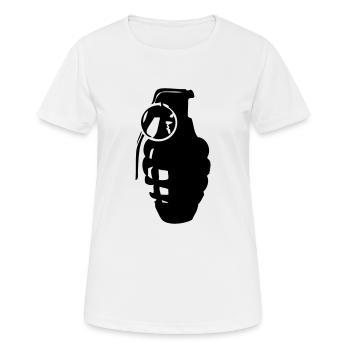 grenade - Frauen T-Shirt atmungsaktiv - Weiß - Vorne - AI Model Female 172 dark (172cm)