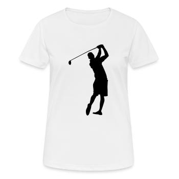Golf male eu - Women's Breathable T-Shirt - white - Front - AI Model Female 172 dark (172cm)