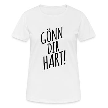 Gönn dir Hart Party Festival drogen - Frauen T-Shirt atmungsaktiv - Weiß - Vorne - AI Model Female 172 dark (172cm)