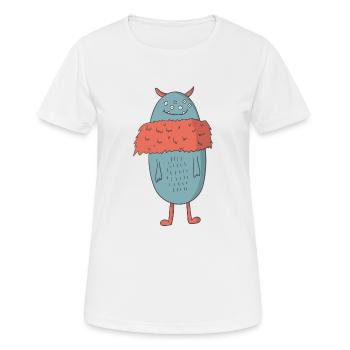 Monstres - T-shirt respirant Femme - blanc - Devant - AI Model Female 172 dark (172cm)