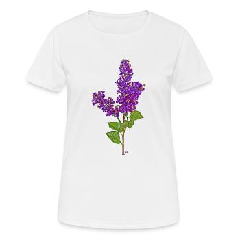 Dark purple lilac - Women's Breathable T-Shirt - white - Front - AI Model Female 172 dark (172cm)