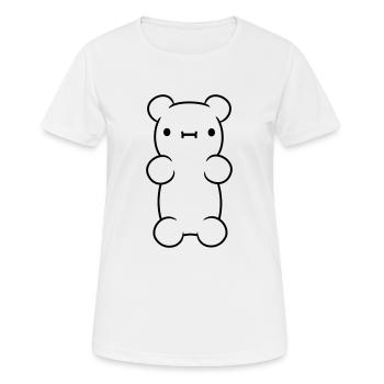 Niedliches kleines Gummibaerchen - Frauen T-Shirt atmungsaktiv - Weiß - Vorne - AI Model Female 172 dark (172cm)