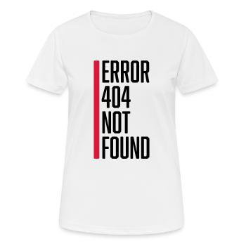 Error 404 not found - Women's Breathable T-Shirt - white - Front - AI Model Female 172 dark (172cm)