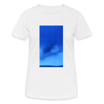 See Walze - Frauen T-Shirt atmungsaktiv - Weiß - Vorne - AI Model Female 172 dark (172cm)