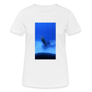See Walze - Frauen T-Shirt atmungsaktiv - Weiß - Vorne - AI Model Female 172 dark (172cm)