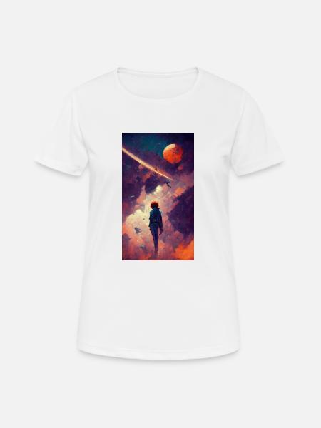 Spike Anime Hommage - Frauen T-Shirt atmungsaktiv - Weiß