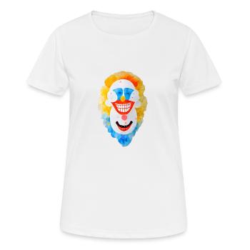 ClownAbstrakt - Women's Breathable T-Shirt - white - Front - AI Model Female 172 dark (172cm)