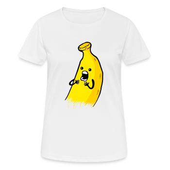 Flippige banane - Frauen T-Shirt atmungsaktiv - Weiß - Vorne - AI Model Female 172 dark (172cm)
