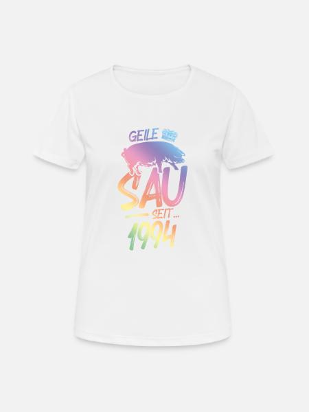 1994 Geile Sau - Frauen T-Shirt atmungsaktiv - Weiß
