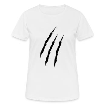 Krallen - Frauen T-Shirt atmungsaktiv - Weiß - Vorne - AI Model Female 172 dark (172cm)