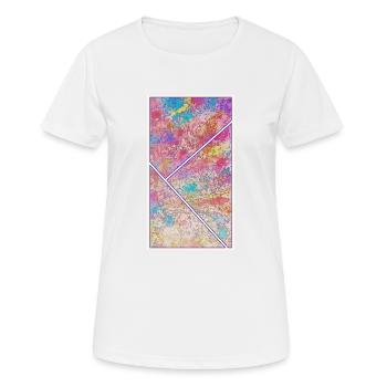 Colour in Frames - Frauen T-Shirt atmungsaktiv - Weiß - Vorne - AI Model Female 172 dark (172cm)