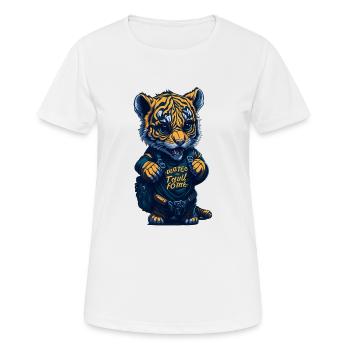 1.Klasse, Schulanfänger, Erstklässler - Frauen T-Shirt atmungsaktiv - Weiß - Vorne - AI Model Female 172 dark (172cm)