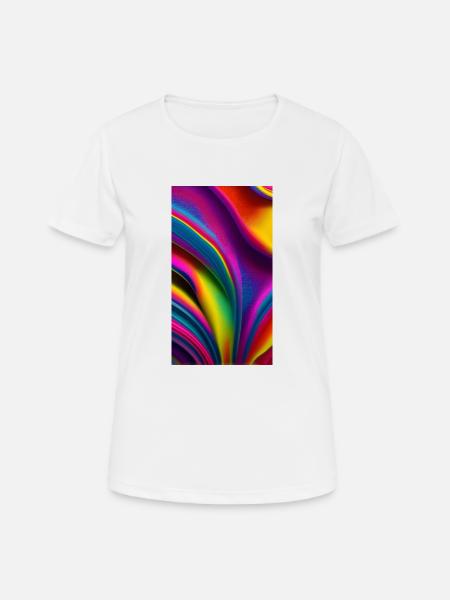 Color explosion of abstraction - Women's Breathable T-Shirt - white
