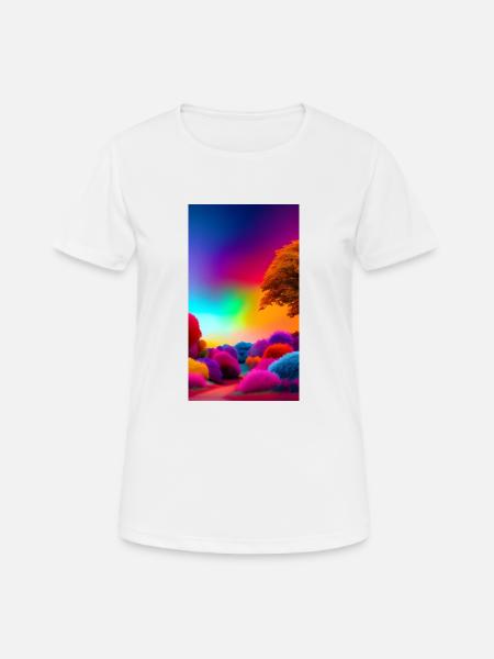 Brilliant color spectacle - Women's Breathable T-Shirt - white