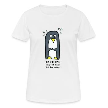 Penguin on a diet - Women's Breathable T-Shirt - white - Front - AI Model Female 172 dark (172cm)