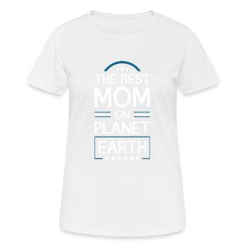 Meilleure maman Mom Citation Maman - T-shirt respirant Femme - blanc - Devant - AI Model Female 172 dark (172cm)