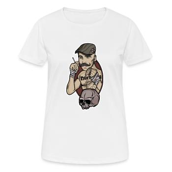 Clubfan // Nuremberg - T-shirt respirant Femme - blanc - Devant - AI Model Female 172 dark (172cm)
