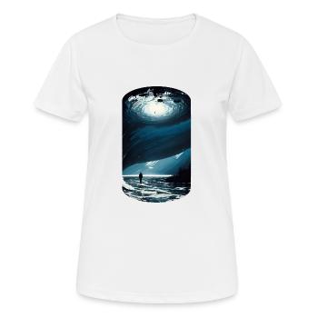 a world beyond - Women's Breathable T-Shirt - white - Front - AI Model Female 172 dark (172cm)