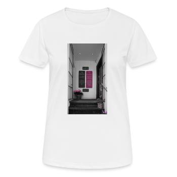 Graues Kopenhagen - Frauen T-Shirt atmungsaktiv - Weiß - Vorne - AI Model Female 172 dark (172cm)