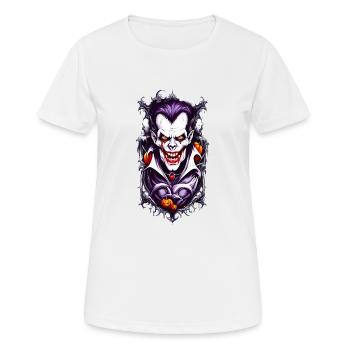 Grusel Vampir Halloween - Frauen T-Shirt atmungsaktiv - Weiß - Vorne - AI Model Female 172 dark (172cm)