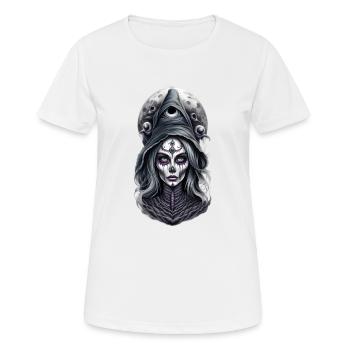 Okkult Wicca - Frauen T-Shirt atmungsaktiv - Weiß - Vorne - AI Model Female 172 dark (172cm)