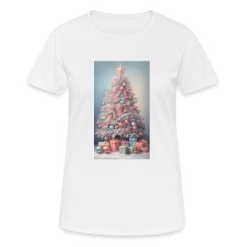 Weihnachtsbaum - Frauen T-Shirt atmungsaktiv - Weiß - Vorne - AI Model Female 172 dark (172cm)