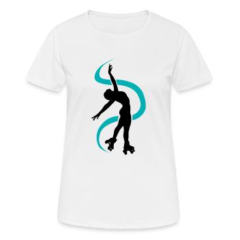Silhouette Quad Skater tanzt - Frauen T-Shirt atmungsaktiv - Weiß - Vorne - AI Model Female 172 dark (172cm)