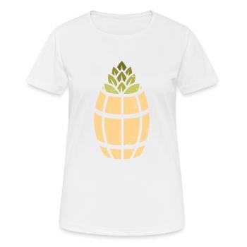Logo de l’ananas - T-shirt respirant Femme - blanc - Devant - AI Model Female 172 dark (172cm)
