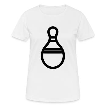 Quille de Bowling - Frauen T-Shirt atmungsaktiv - Weiß - Vorne - AI Model Female 172 dark (172cm)