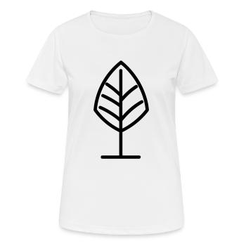 arbre - T-shirt respirant Femme - blanc - Devant - AI Model Female 172 dark (172cm)