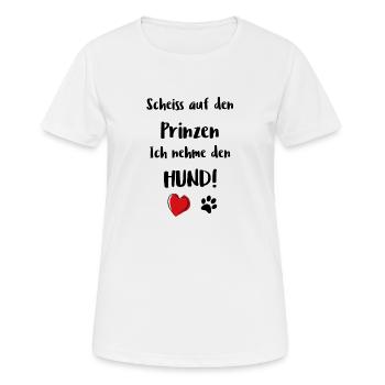 Hund Hunde Labrador Bulldogge Mops Geschenk Liebe - Frauen T-Shirt atmungsaktiv - Weiß - Vorne - AI Model Female 172 dark (172cm)