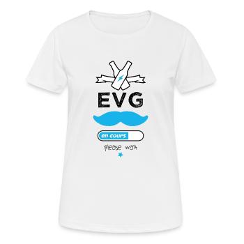 EVG en cours - T-shirt respirant Femme - blanc - Devant - AI Model Female 172 dark (172cm)