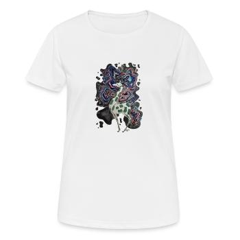 Pensez Curvy! - T-shirt respirant Femme - blanc - Devant - AI Model Female 172 dark (172cm)
