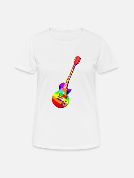 Electric guitar colorful - Women's Breathable T-Shirt - white