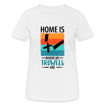 Stuckateur Gipser Stukkateur Verputzer Geschenk - Frauen T-Shirt atmungsaktiv - Weiß - Vorne - AI Model Female 172 dark (172cm)