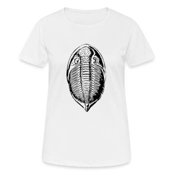 Fossil - Frauen T-Shirt atmungsaktiv - Weiß - Vorne - AI Model Female 172 dark (172cm)