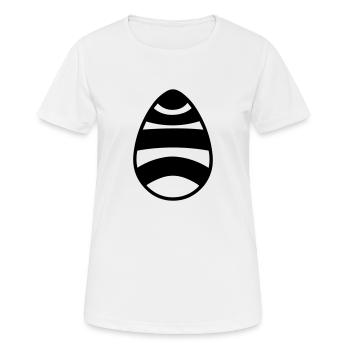 Oeuf de Pâques - T-shirt respirant Femme - blanc - Devant - AI Model Female 172 dark (172cm)