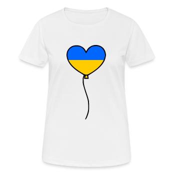 Ukraine - T-shirt respirant Femme - blanc - Devant - AI Model Female 172 dark (172cm)