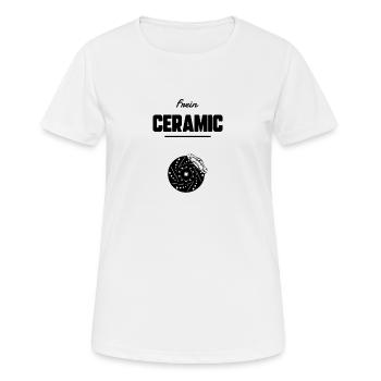 Frein ceramic - T-shirt respirant Femme - blanc - Devant - AI Model Female 172 dark (172cm)