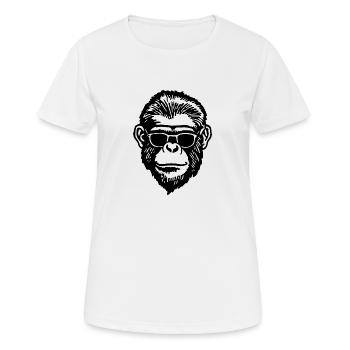 Monkey Monkey Monkey Face - Women's Breathable T-Shirt - white - Front - AI Model Female 172 dark (172cm)