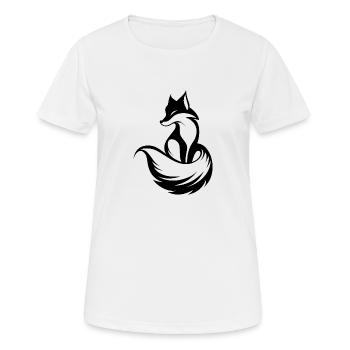 Fox Foxes - Women's Breathable T-Shirt - white - Front - AI Model Female 172 dark (172cm)
