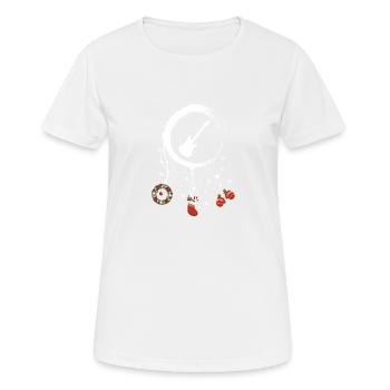 E-Bass Weihnachten Weihnachtstraumfänger - Frauen T-Shirt atmungsaktiv - Weiß - Vorne - AI Model Female 172 dark (172cm)
