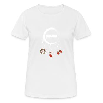Tastatur Weihnachten Weihnachtstraumfänger - Frauen T-Shirt atmungsaktiv - Weiß - Vorne - AI Model Female 172 dark (172cm)