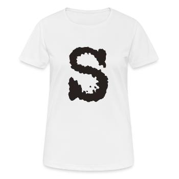 S - Frauen T-Shirt atmungsaktiv - Weiß - Vorne - AI Model Female 172 dark (172cm)
