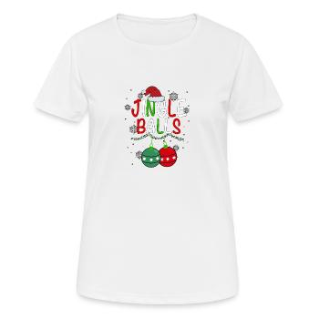 Jingle Balls Tinsel Tits Drôle Matching Couple Che - T-shirt respirant Femme - blanc - Devant - AI Model Female 172 dark (172cm)